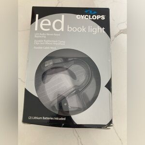 CYCLOPS® led book light LED Bulbs Durable Rubberized Clamp Flexible Cable Neck